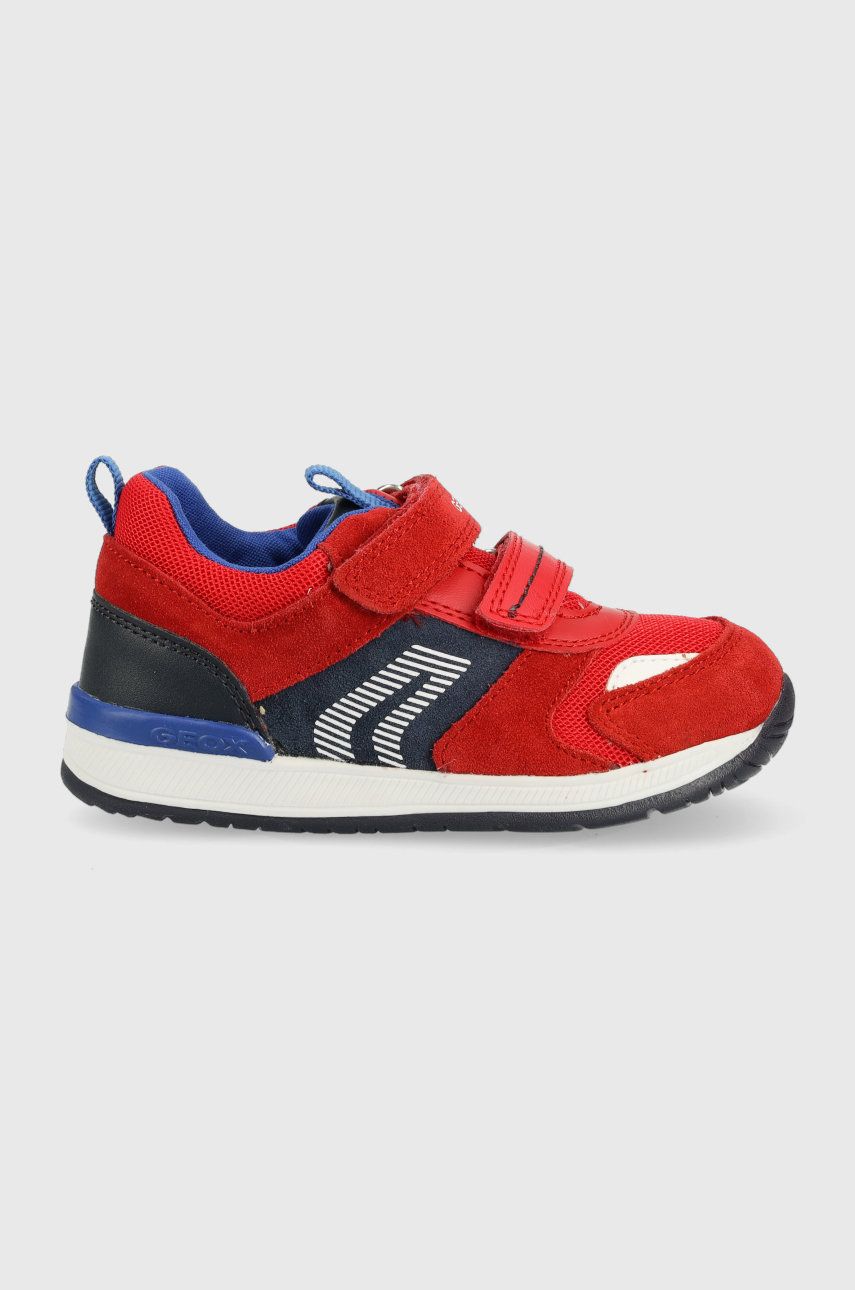 Dětské sneakers boty Geox červená barva - červená -  Svršek: Textilní materiál