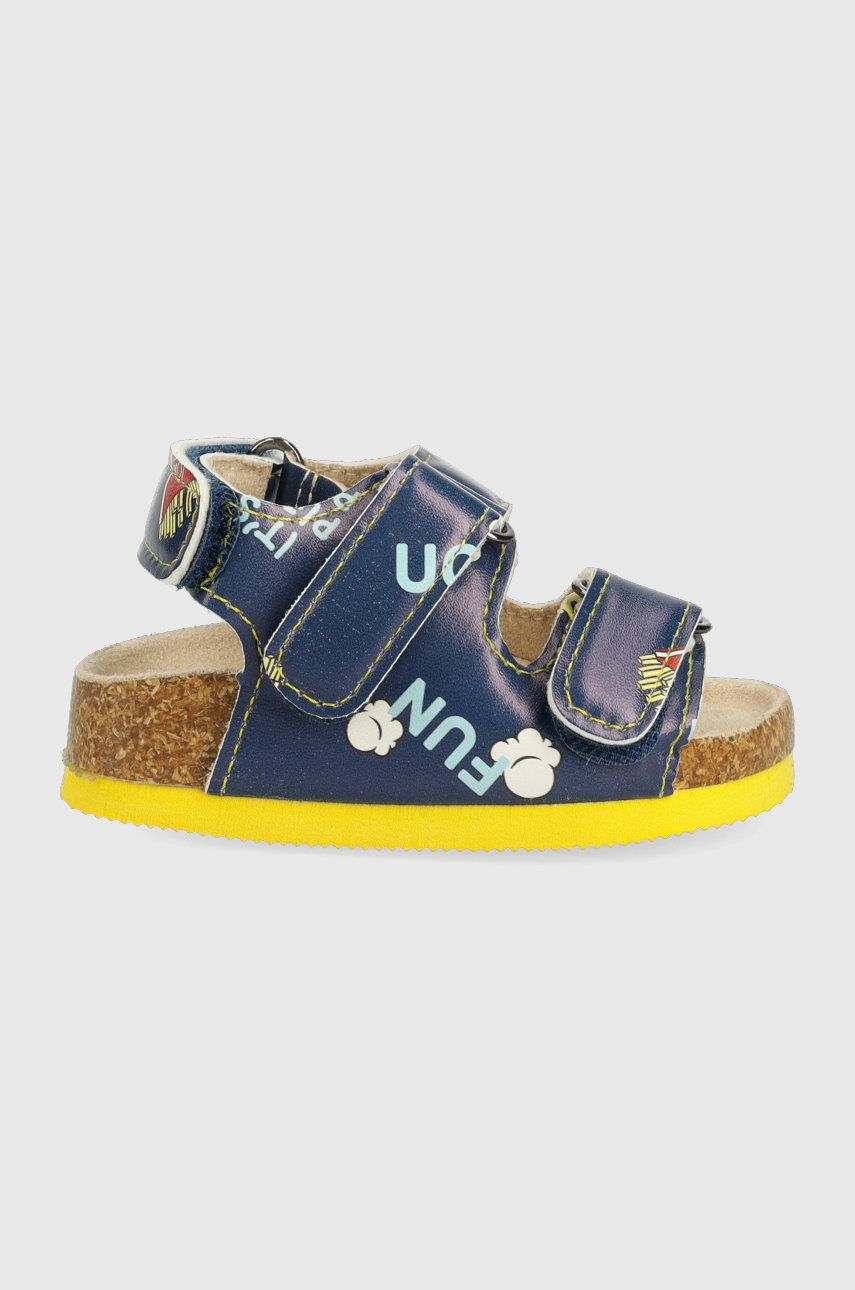 Dětské sandály United Colors of Benetton tmavomodrá barva - námořnická modř -  Svršek: Umělá hm