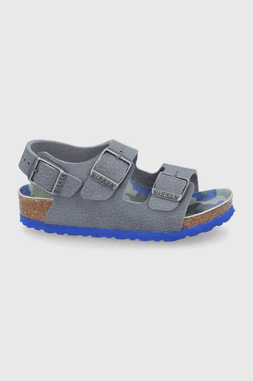 Levně Dětské sandály Birkenstock šedá barva
