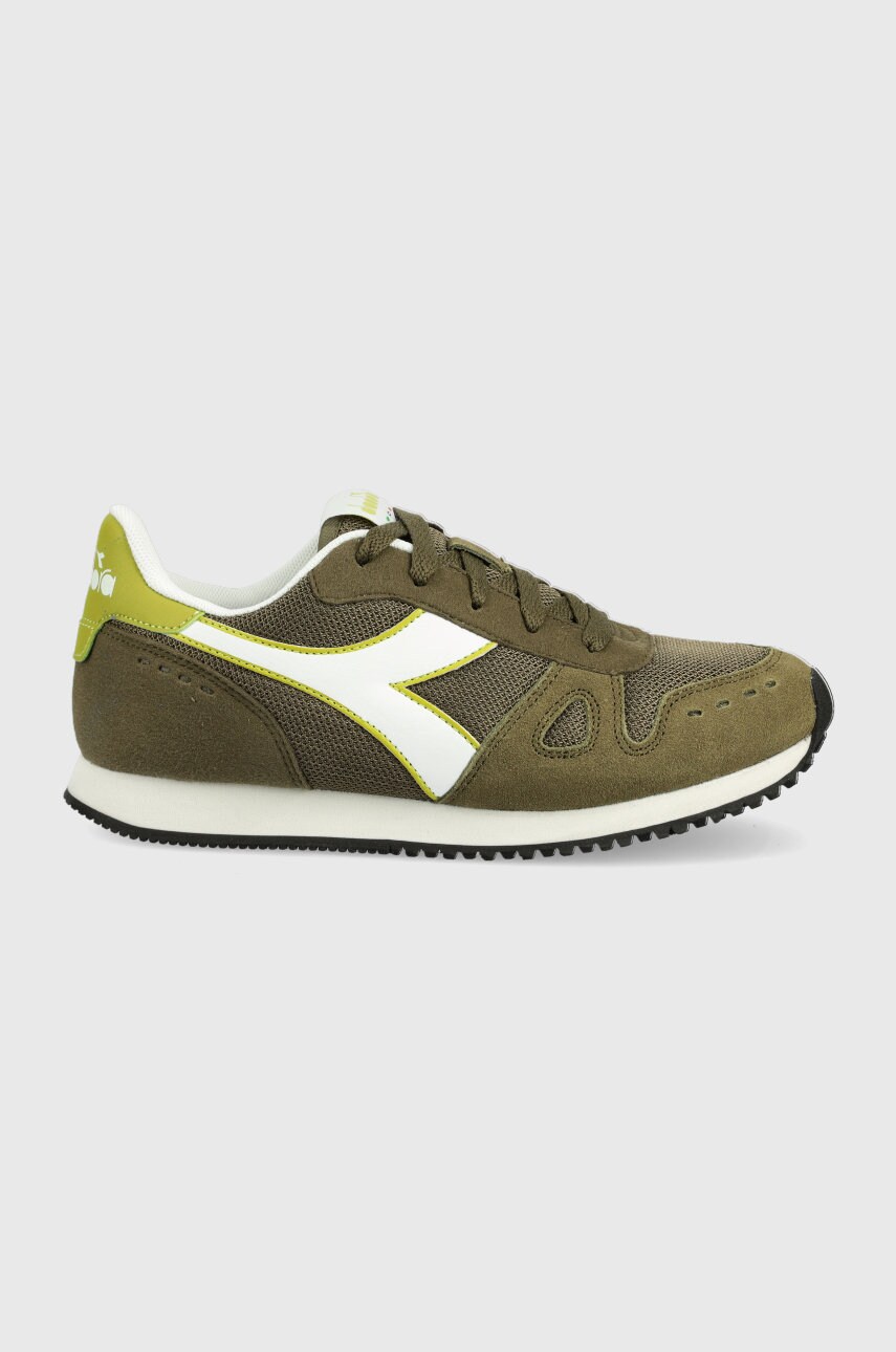 Diadora sneakers pentru copii simple run culoarea verde