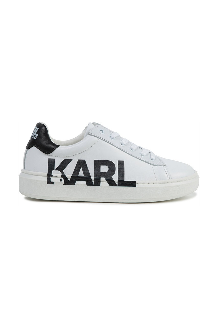 

Дитячі шкіряні кросівки Karl Lagerfeld колір білий