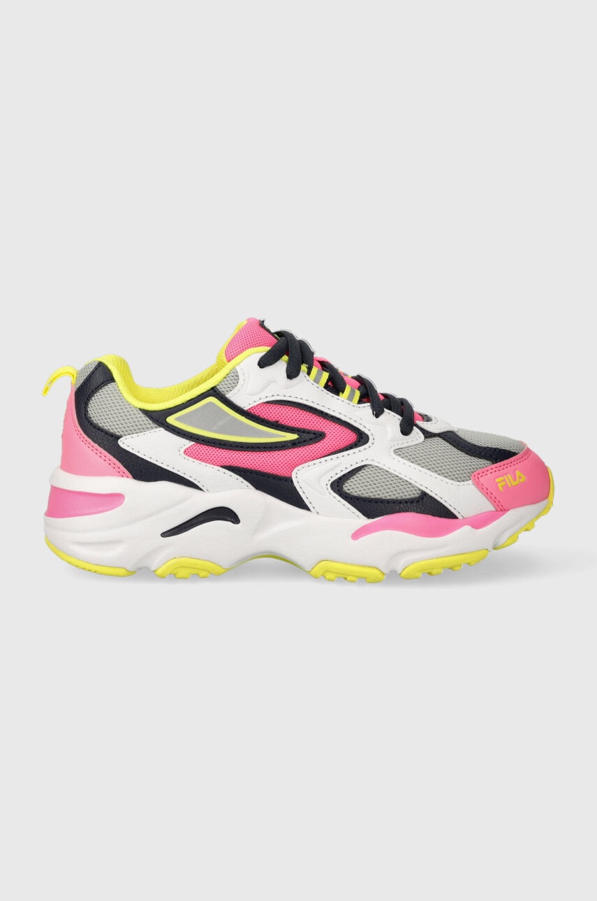 Levně Dětské sneakers boty Fila fialová barva