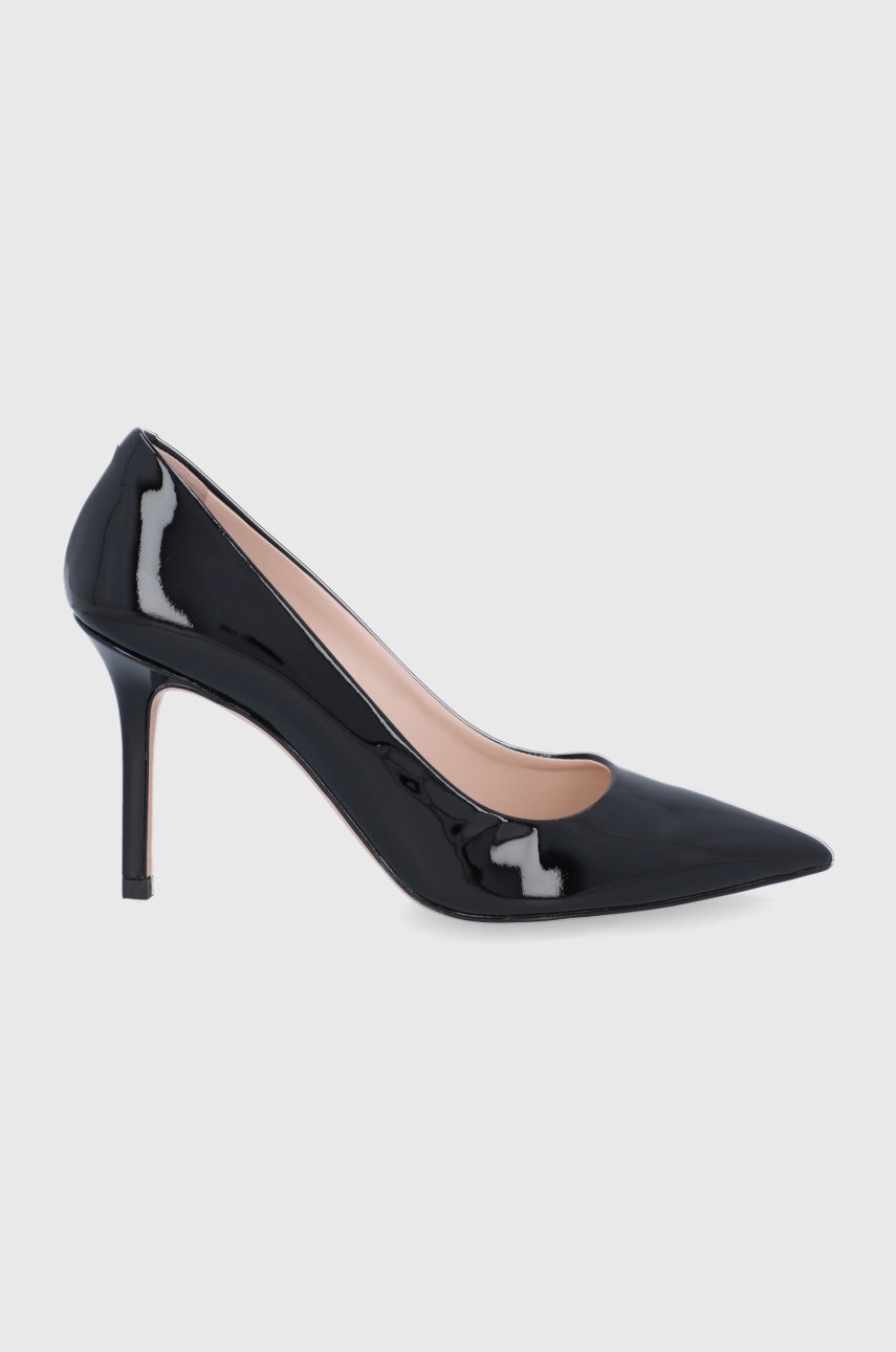 Hugo Stilettos de piele culoarea negru