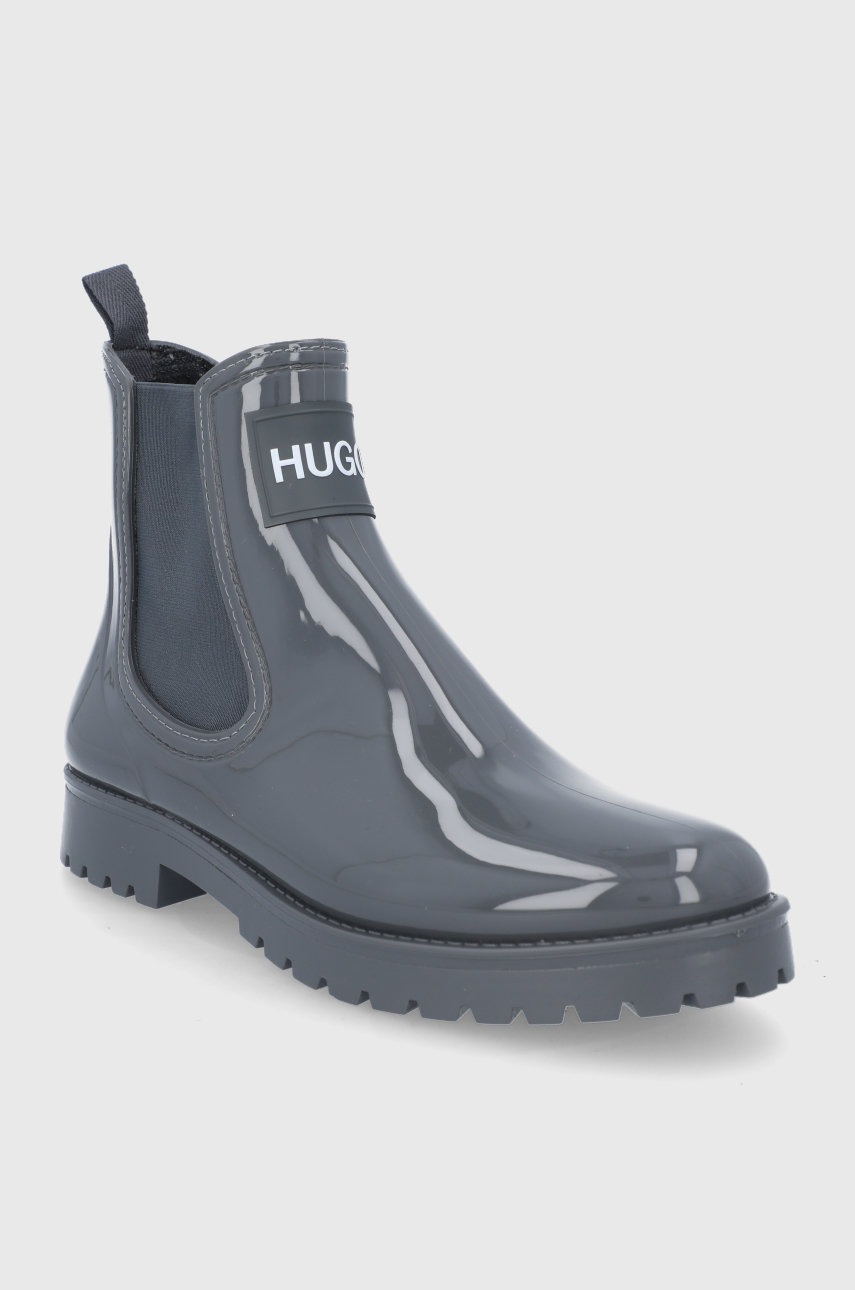 

Гумові чоботи Hugo жіночі колір сірий