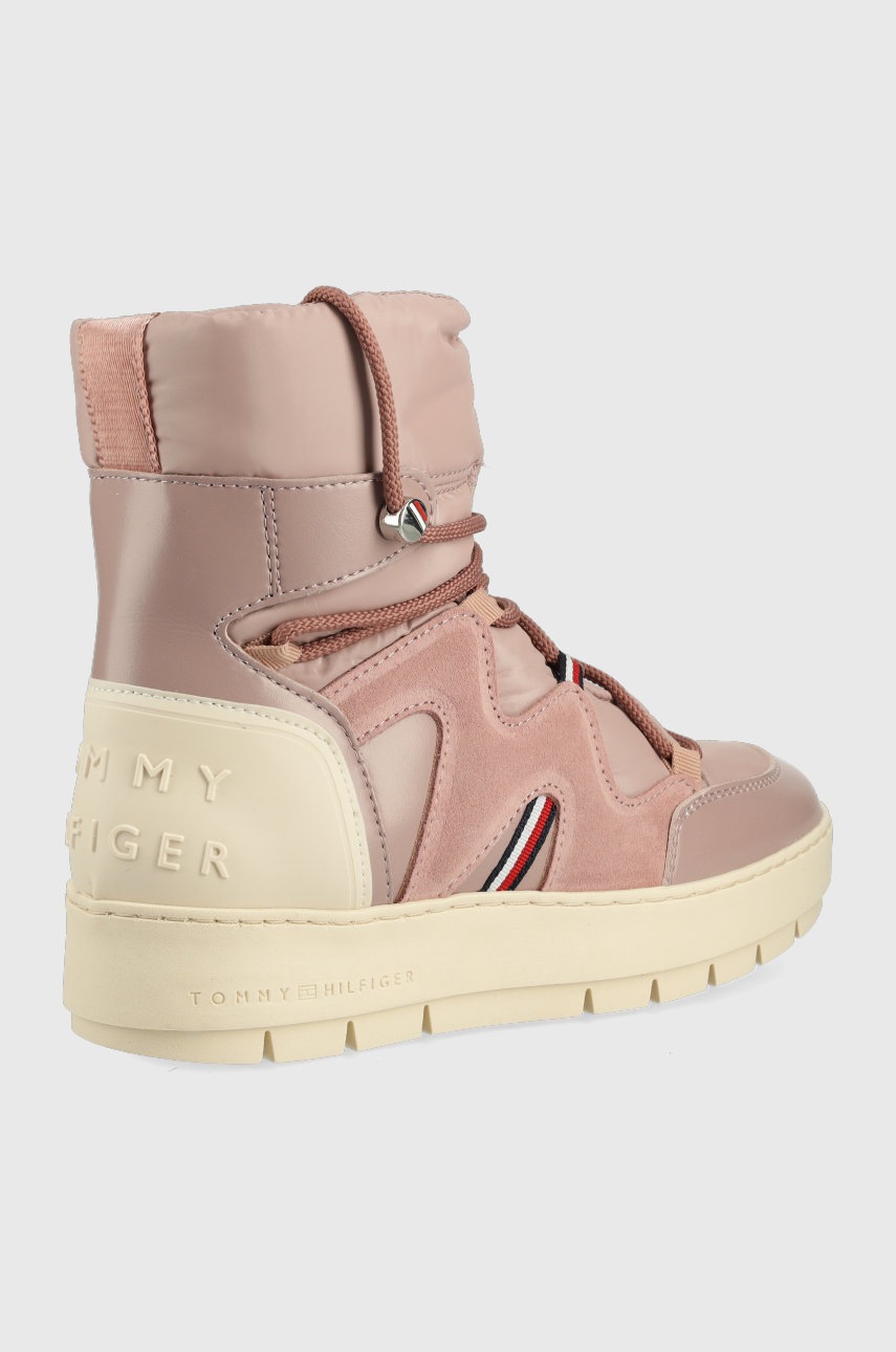 

Зимние сапоги Tommy Hilfiger цвет розовый