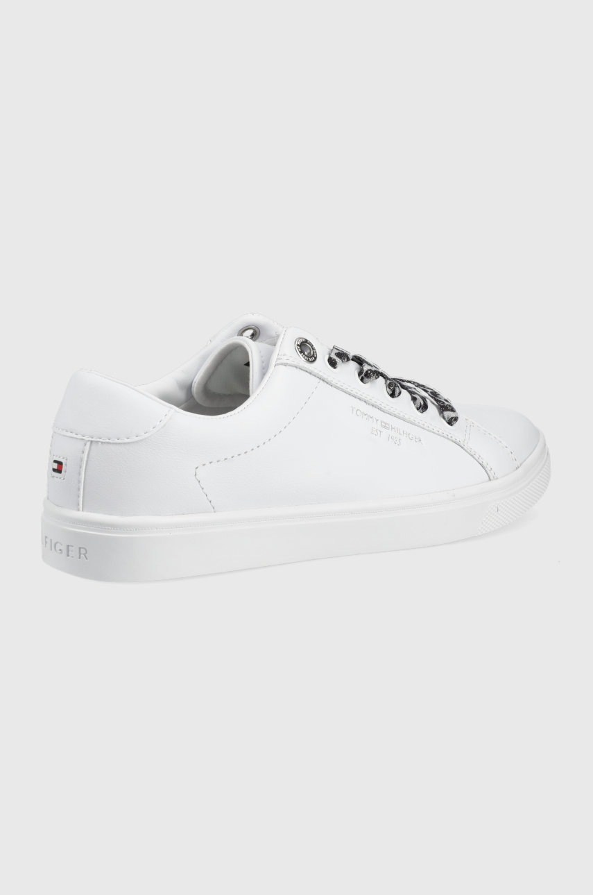 

Кожаные кроссовки Tommy Hilfiger цвет белый