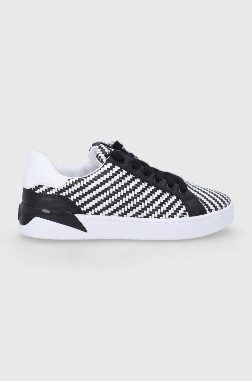 

Обувки Guess в черно с платформа, Черен