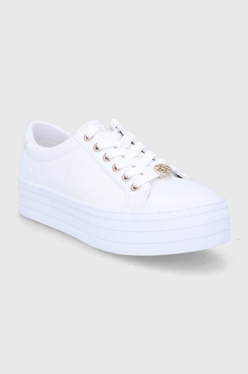 

Черевики Guess колір білий на платформі
