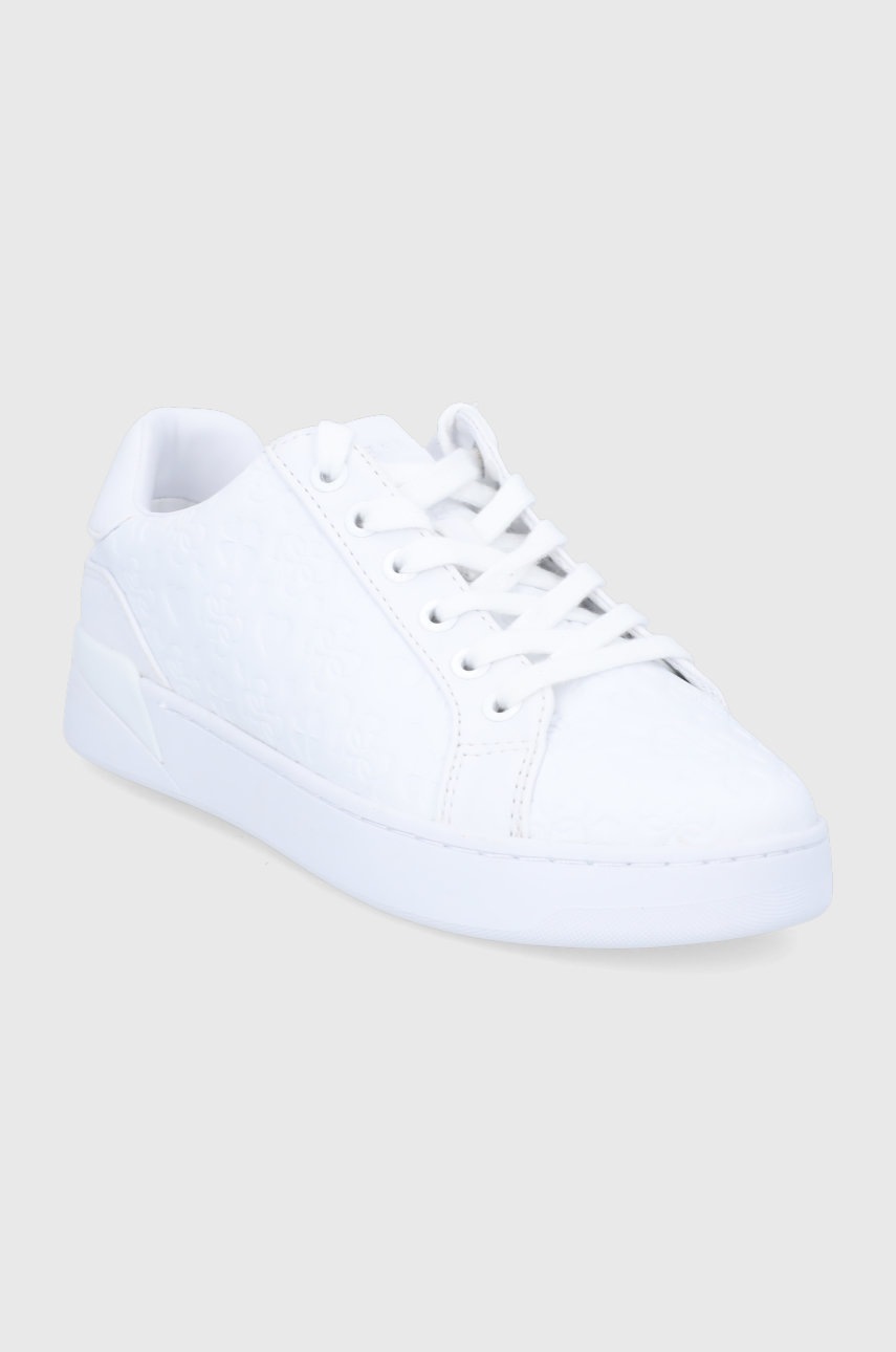 

Ботинки Guess цвет белый на плоском ходу