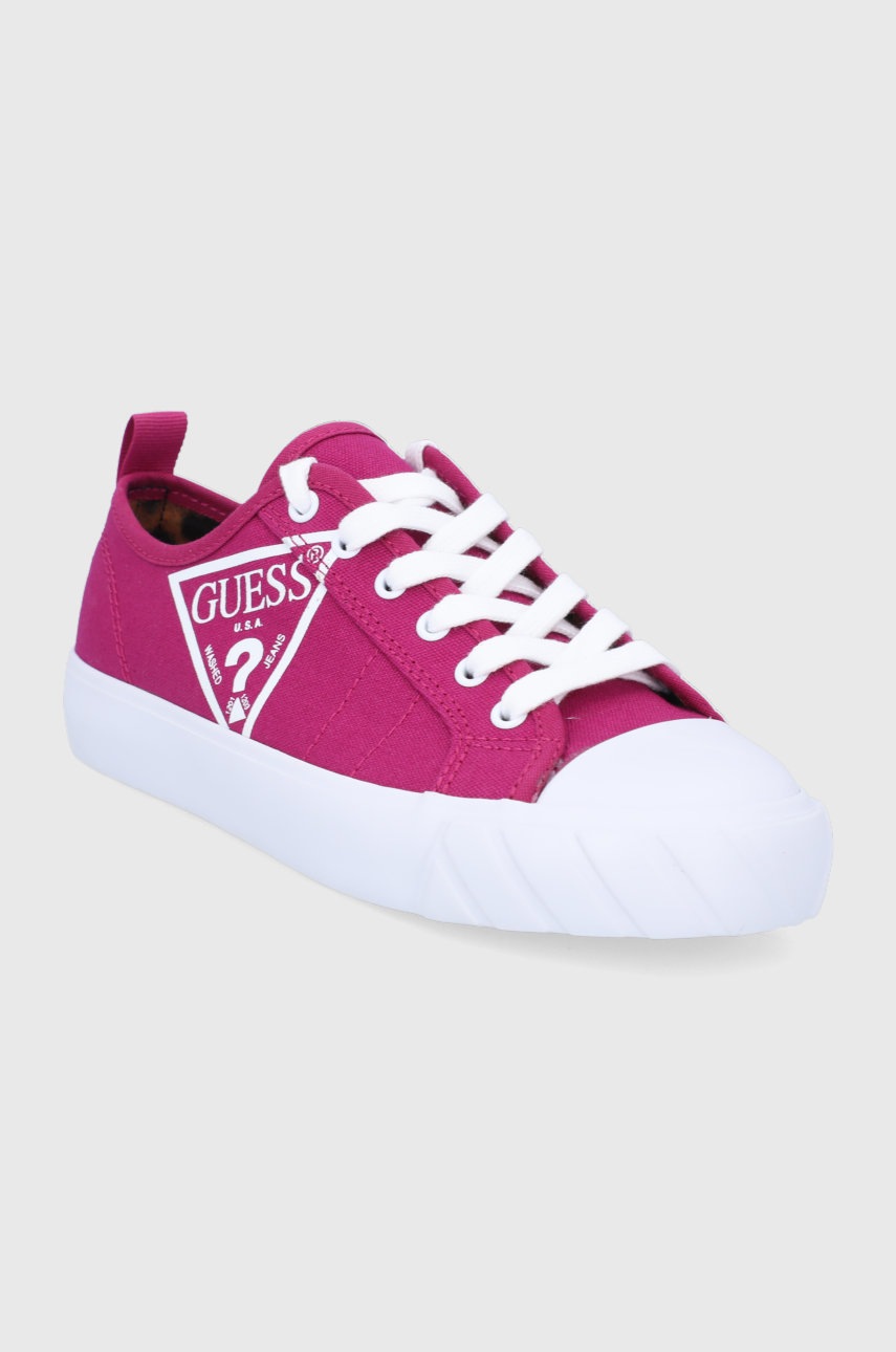 

Кеди Guess жіночі колір рожевий