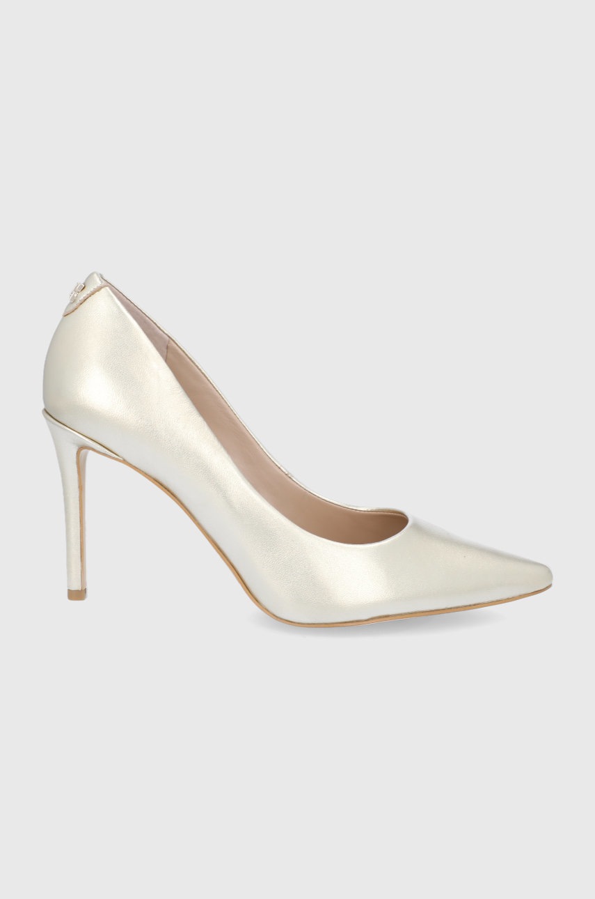 Кожени обувки с висок ток Guess PIERA