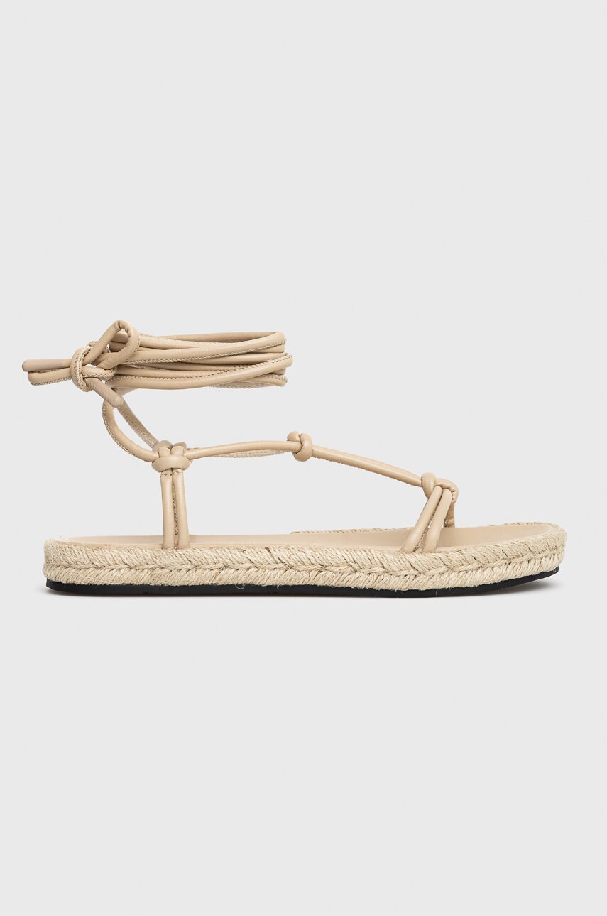 Armani exchange sandale femei, culoarea bej