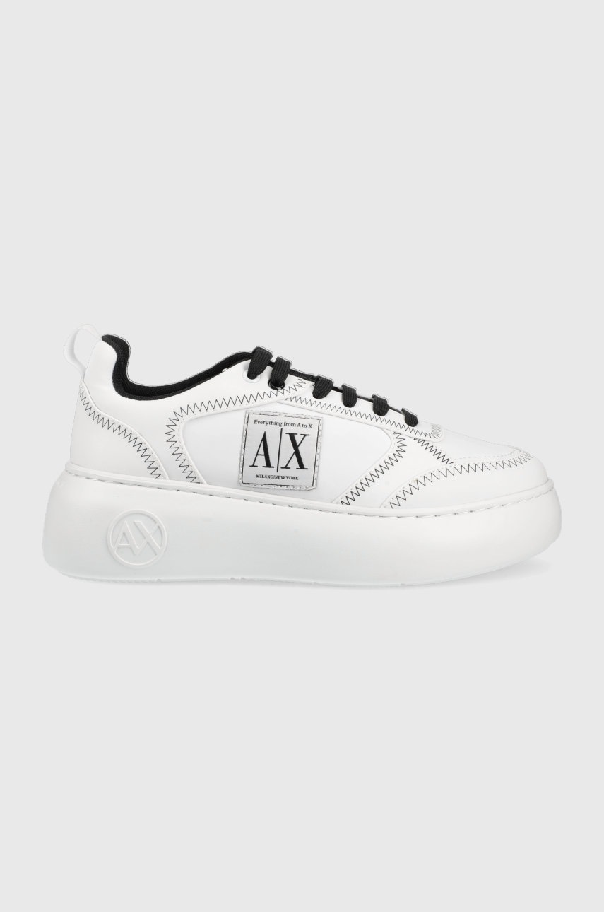 

Маратонки Armani Exchange в бяло, Бял