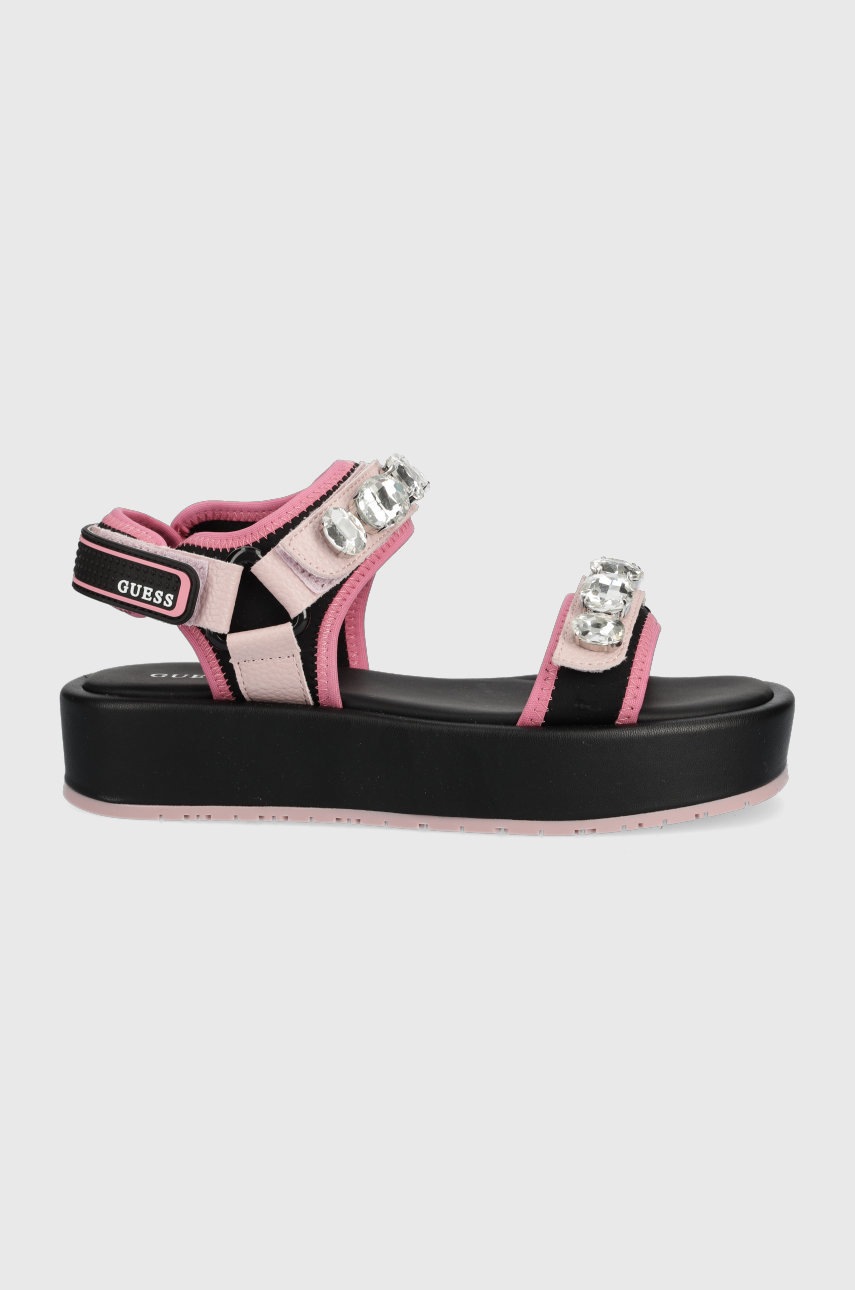 

Сандали Guess Richard в розово с платформа, Розов