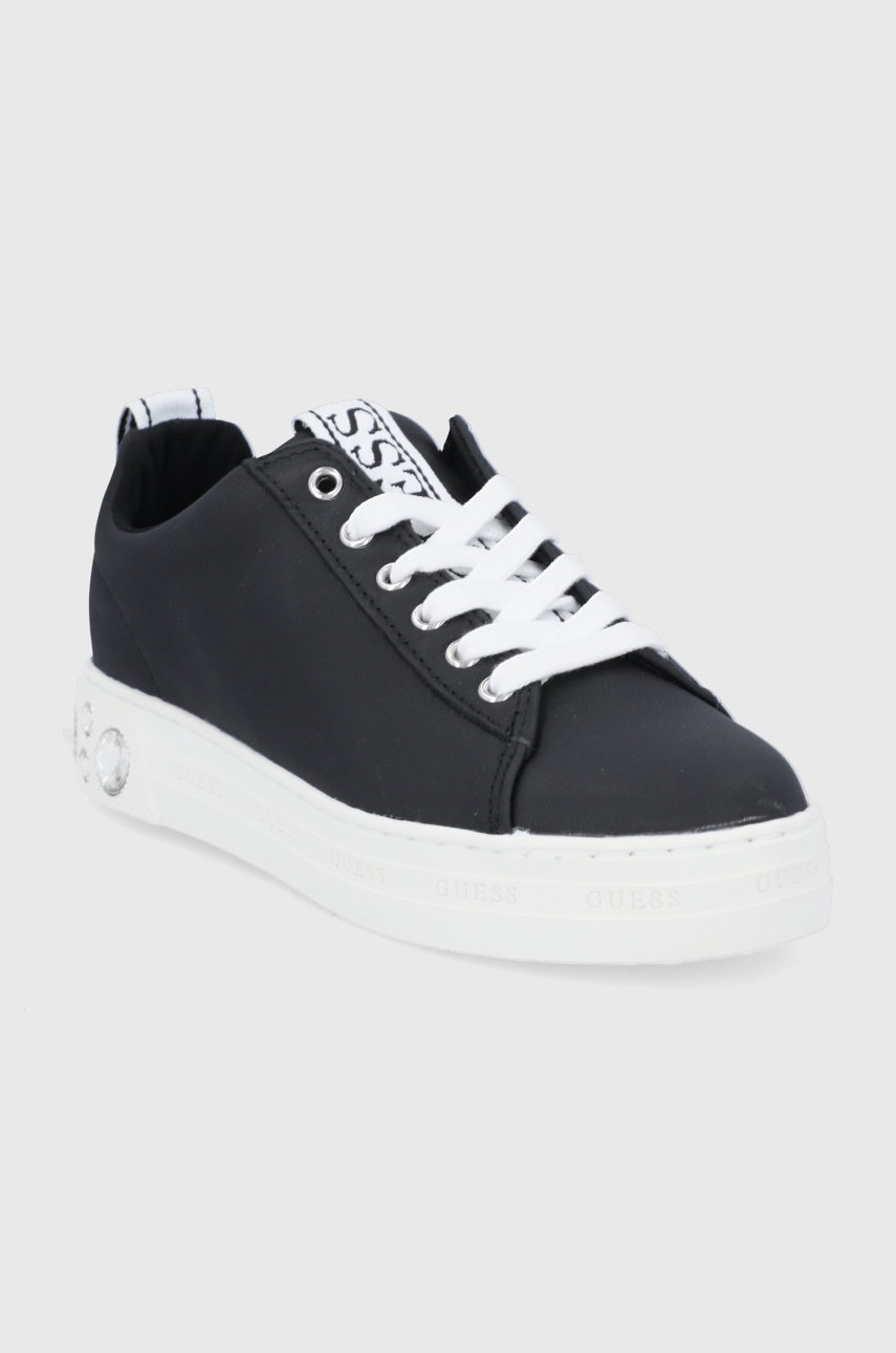 

Кожаные ботинки Guess Rivet цвет чёрный