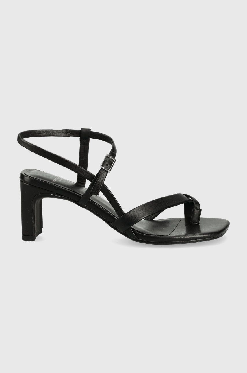 Vagabond sandale de piele Luisa culoarea negru imagine reduceri black friday 2021 answear.ro