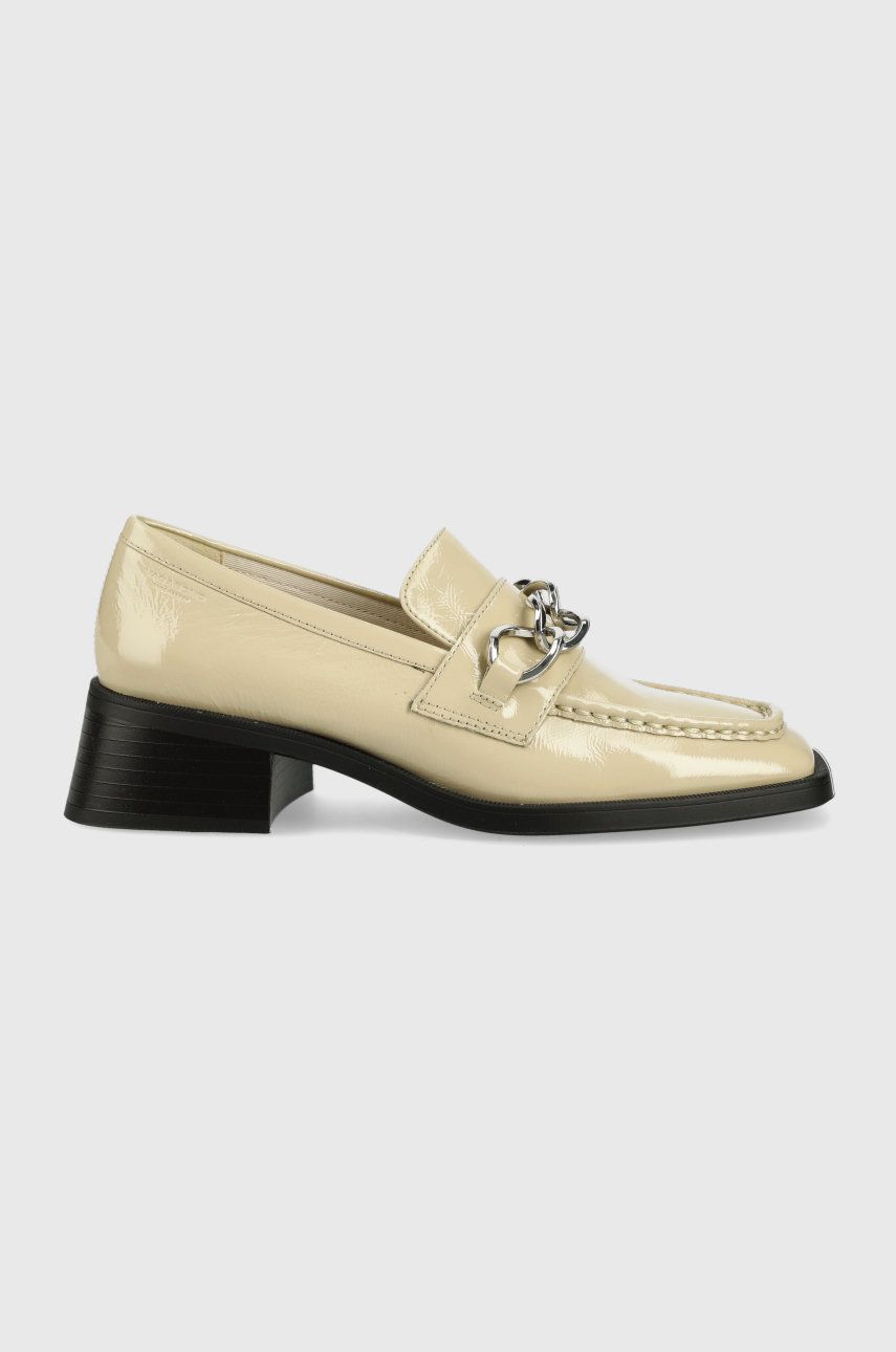 Vagabond pantofi de piele Blanca femei, culoarea bej, cu toc drept 2022 ❤️ Pret Super answear imagine noua 2022