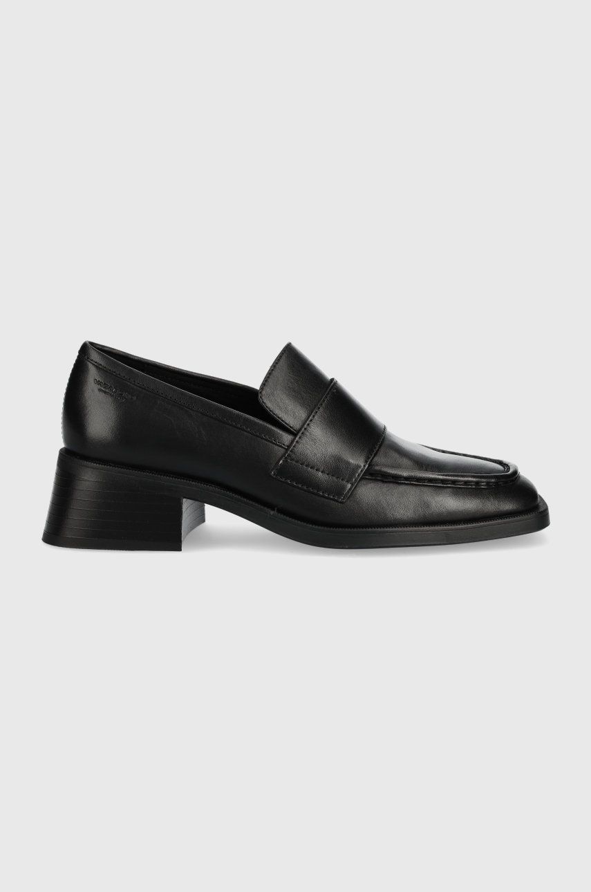 Vagabond Shoemakers pantofi de piele Blanca femei, culoarea negru, cu toc drept