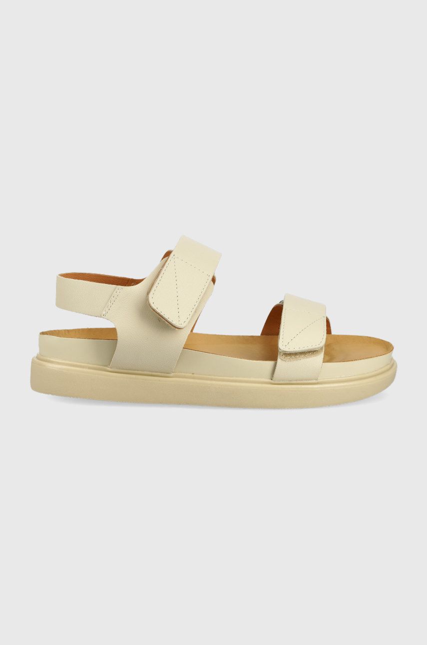 Kožené sandály Vagabond Shoemakers Erin dámské, béžová barva - béžová -  Svršek: Přírodní kůže
