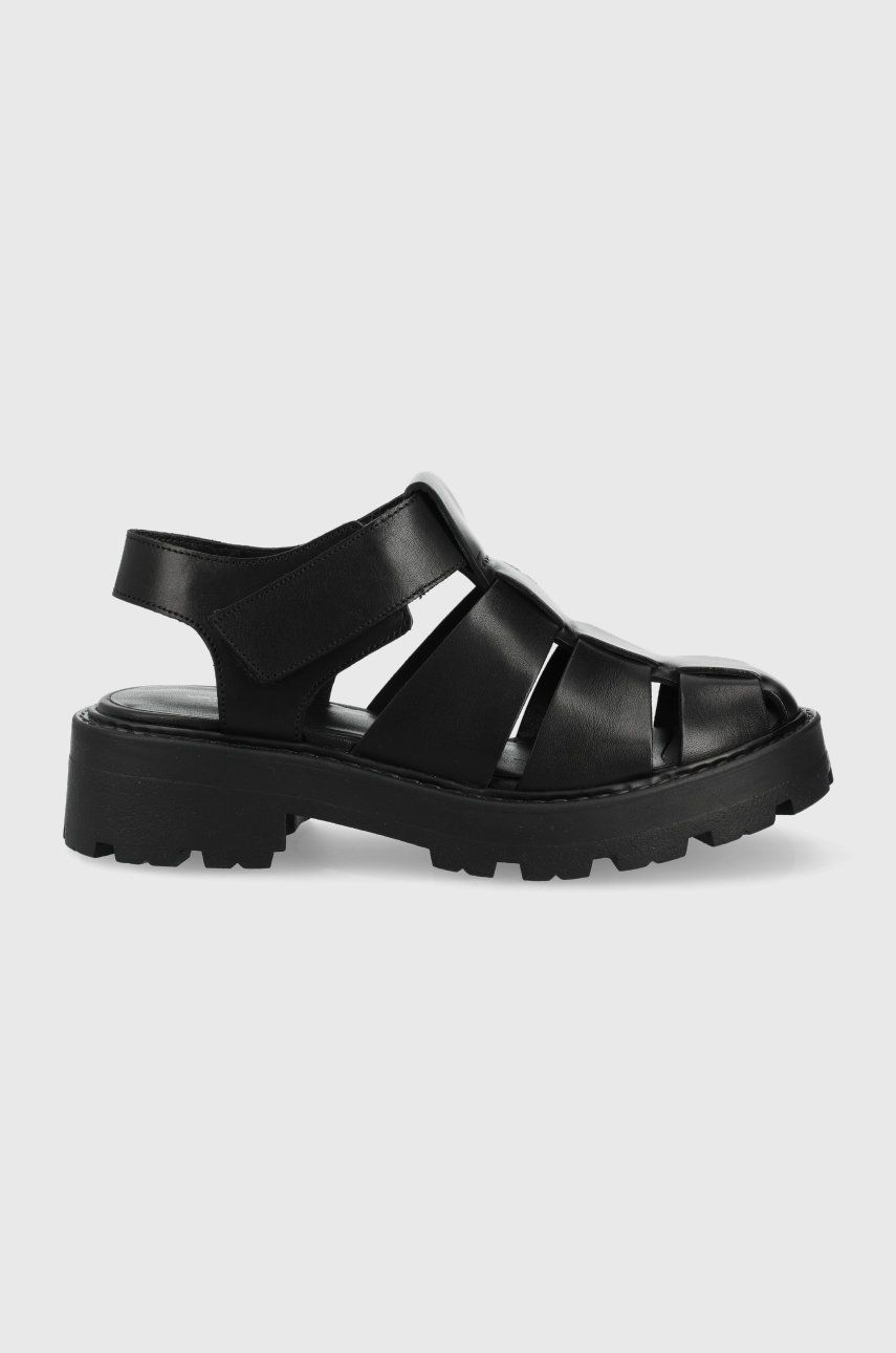 Vagabond sandale de piele Cosmo 2.0 femei, culoarea negru Answear 2023-09-27