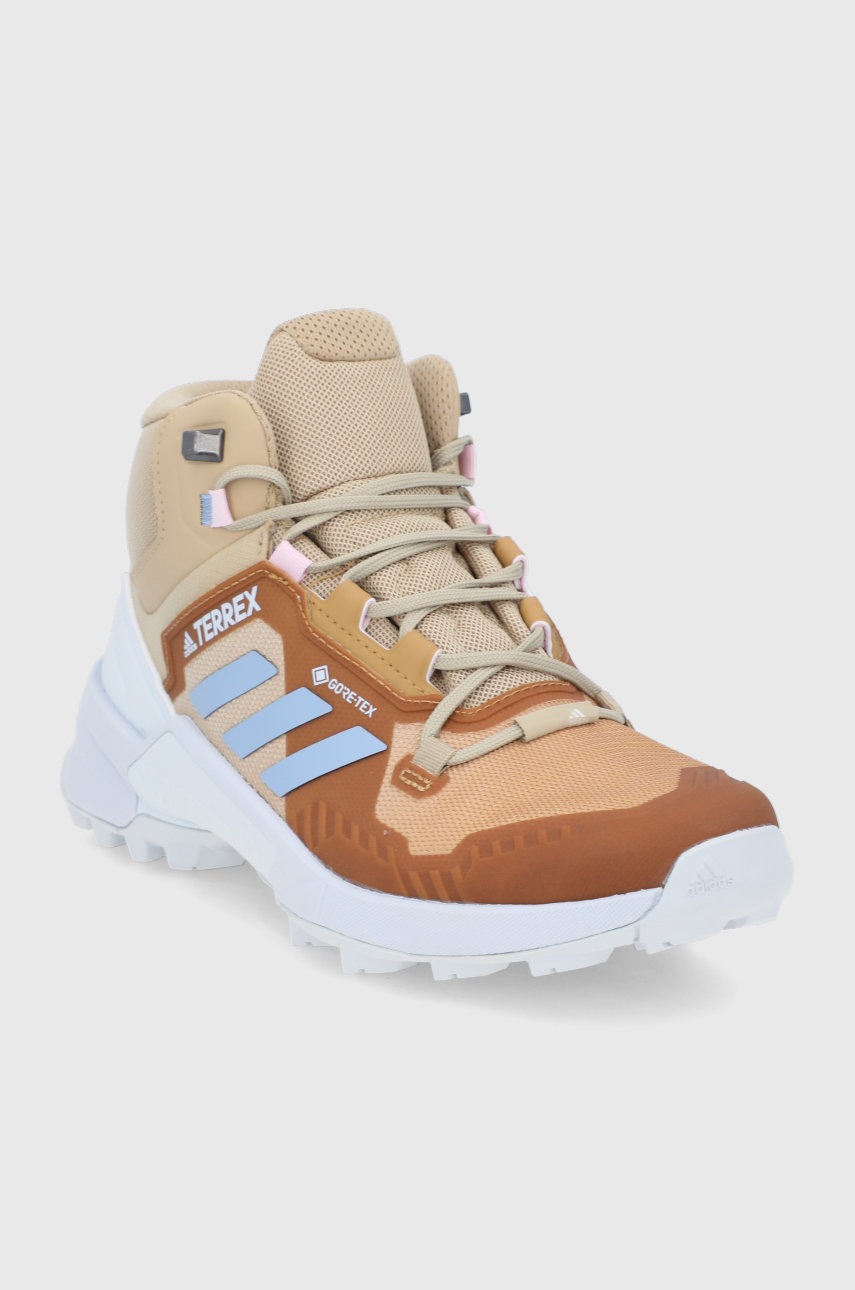 

Черевики adidas TERREX Swift R3 Mid GTX жіночі колір коричневий