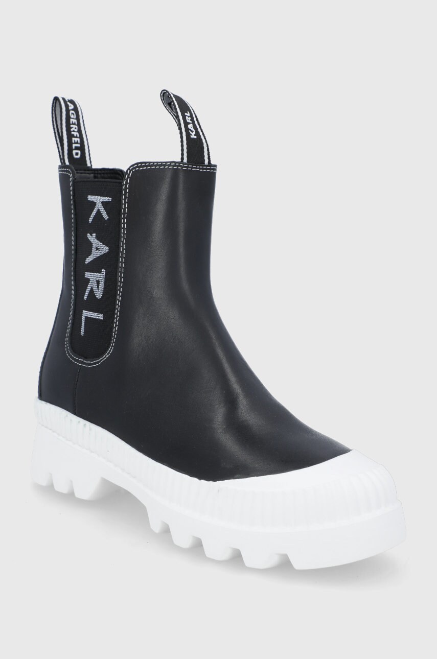 

Черевики Karl Lagerfeld жіночі колір чорний на платформі