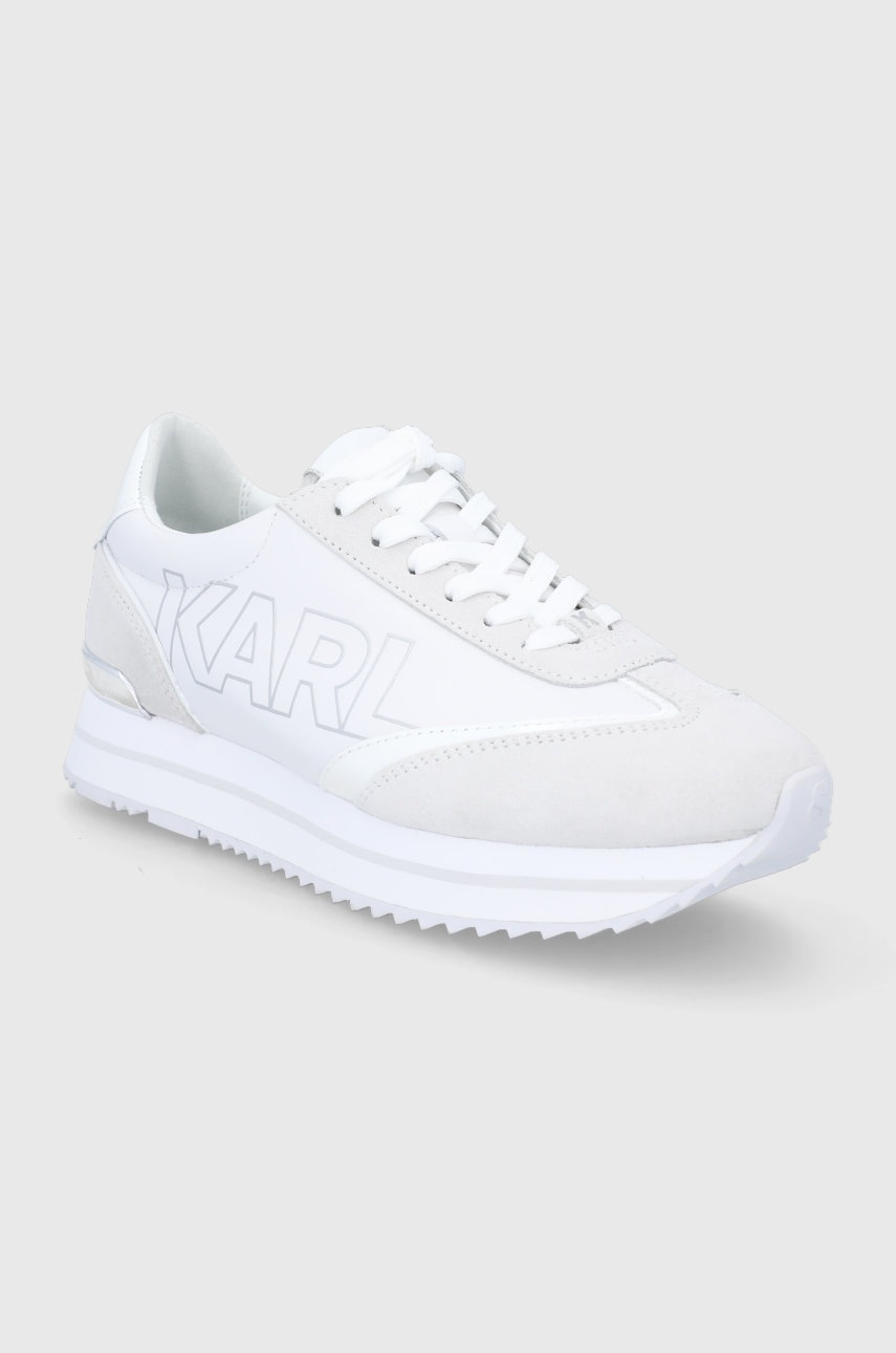 

Шкіряні черевики Karl Lagerfeld Velocita Ii колір білий