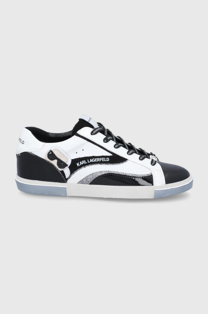 

Кожени обувки Karl Lagerfeld Skool в бяло, Бял