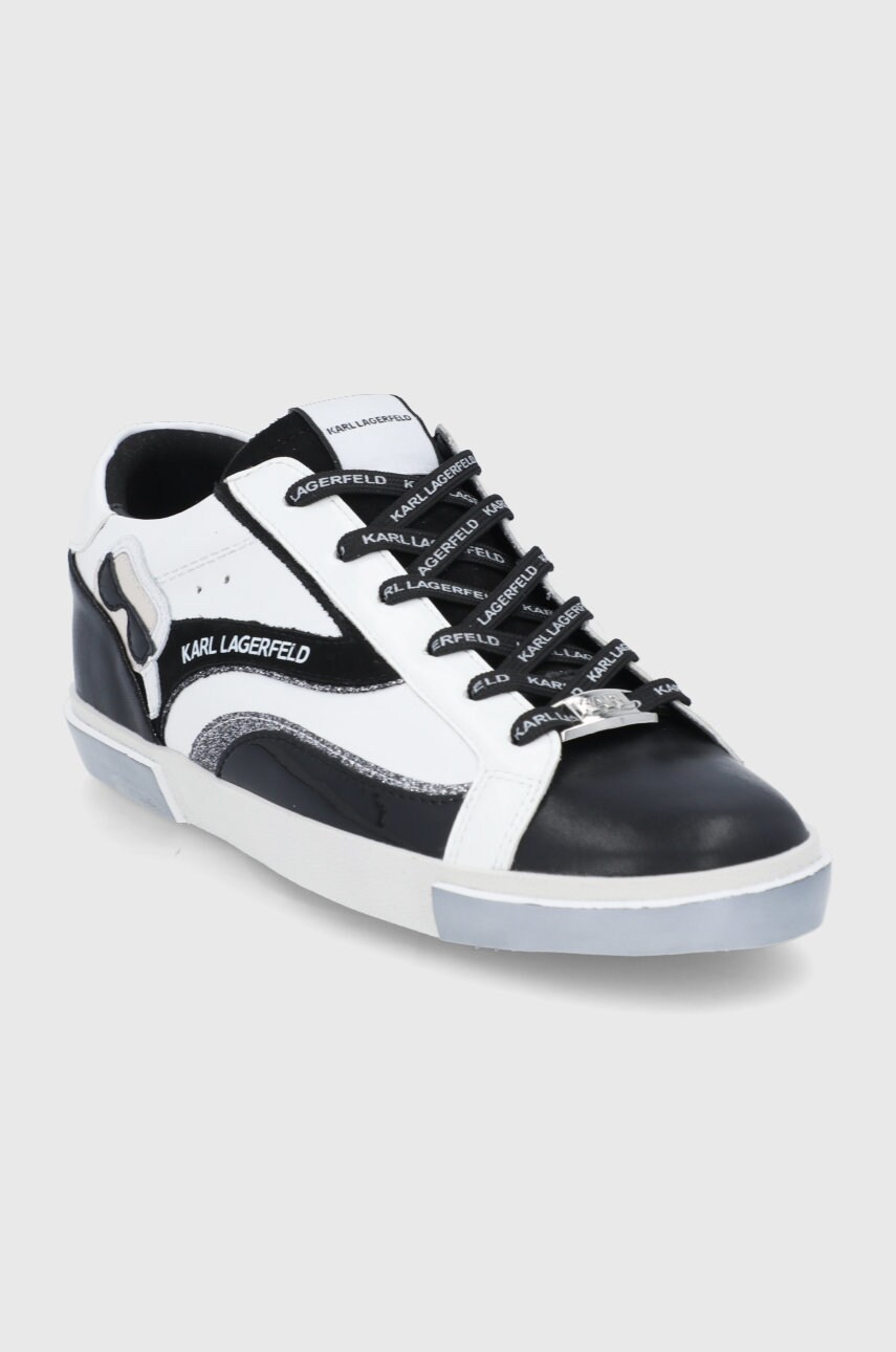 

Шкіряні черевики Karl Lagerfeld Skool колір білий