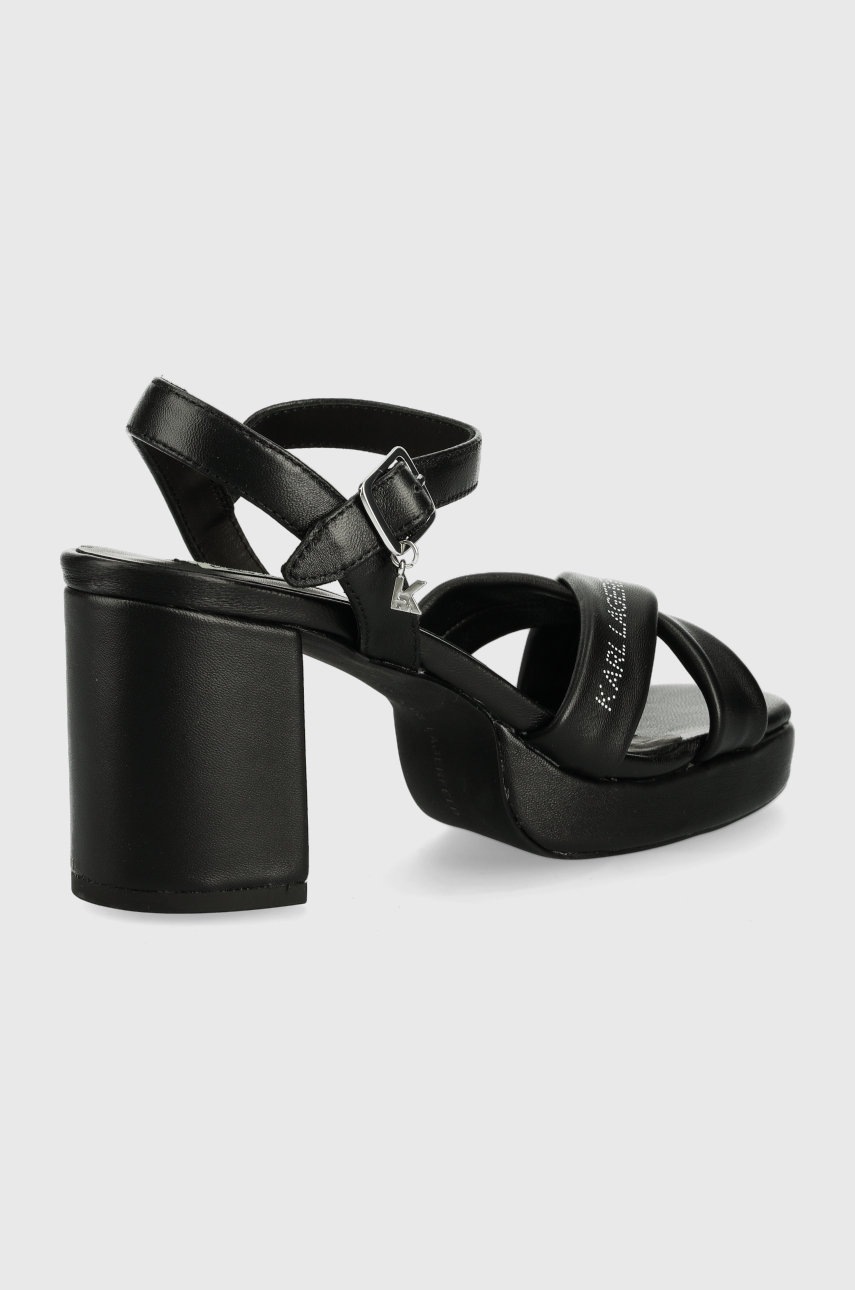 

Кожаные сандалии Karl Lagerfeld Metro цвет чёрный