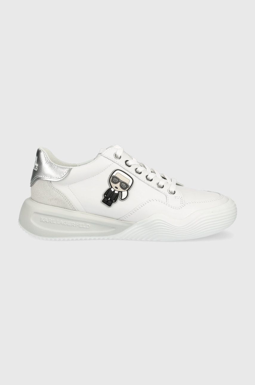 Karl Lagerfeld sneakers din piele Kapri Run culoarea alb