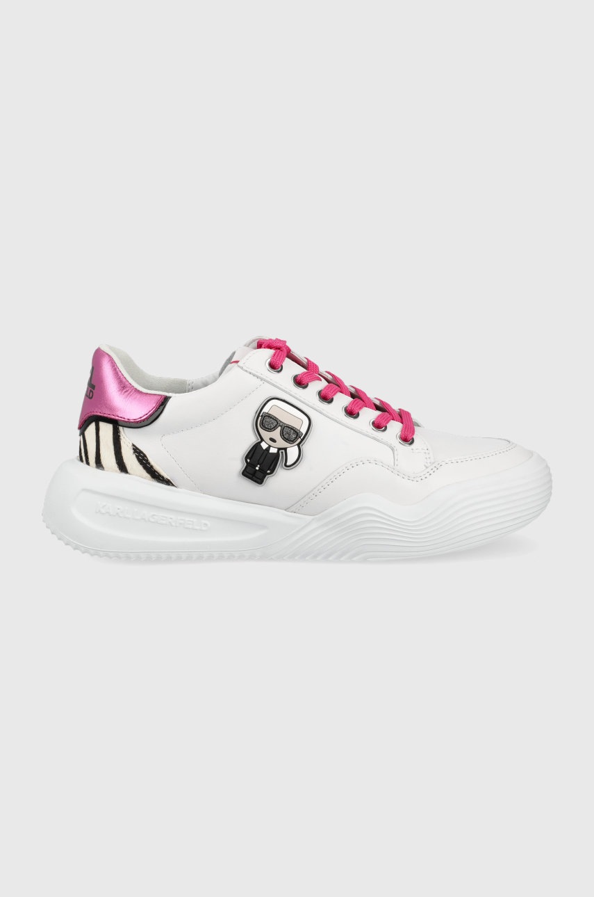 

Кожени маратонки Karl Lagerfeld Kapri Run в бяло, Бял