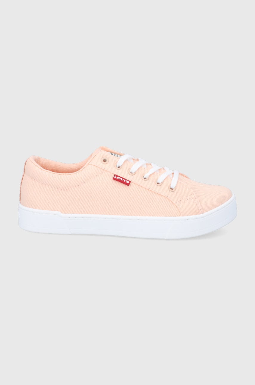 Levi's tenisi ss22-obd0zm femei, culoarea portocaliu