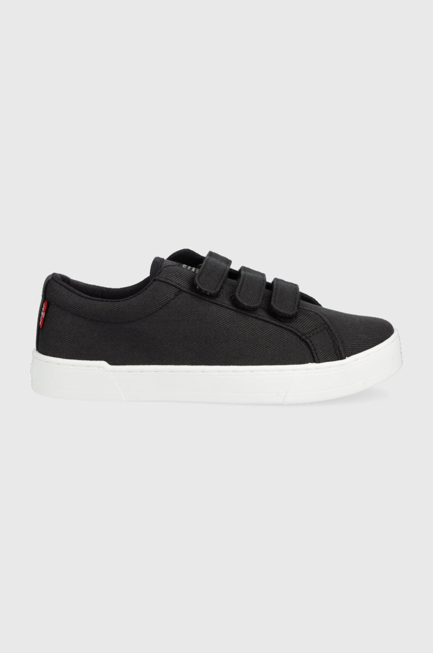Levi's tenisi malibu 2.0 velcro femei, culoarea negru