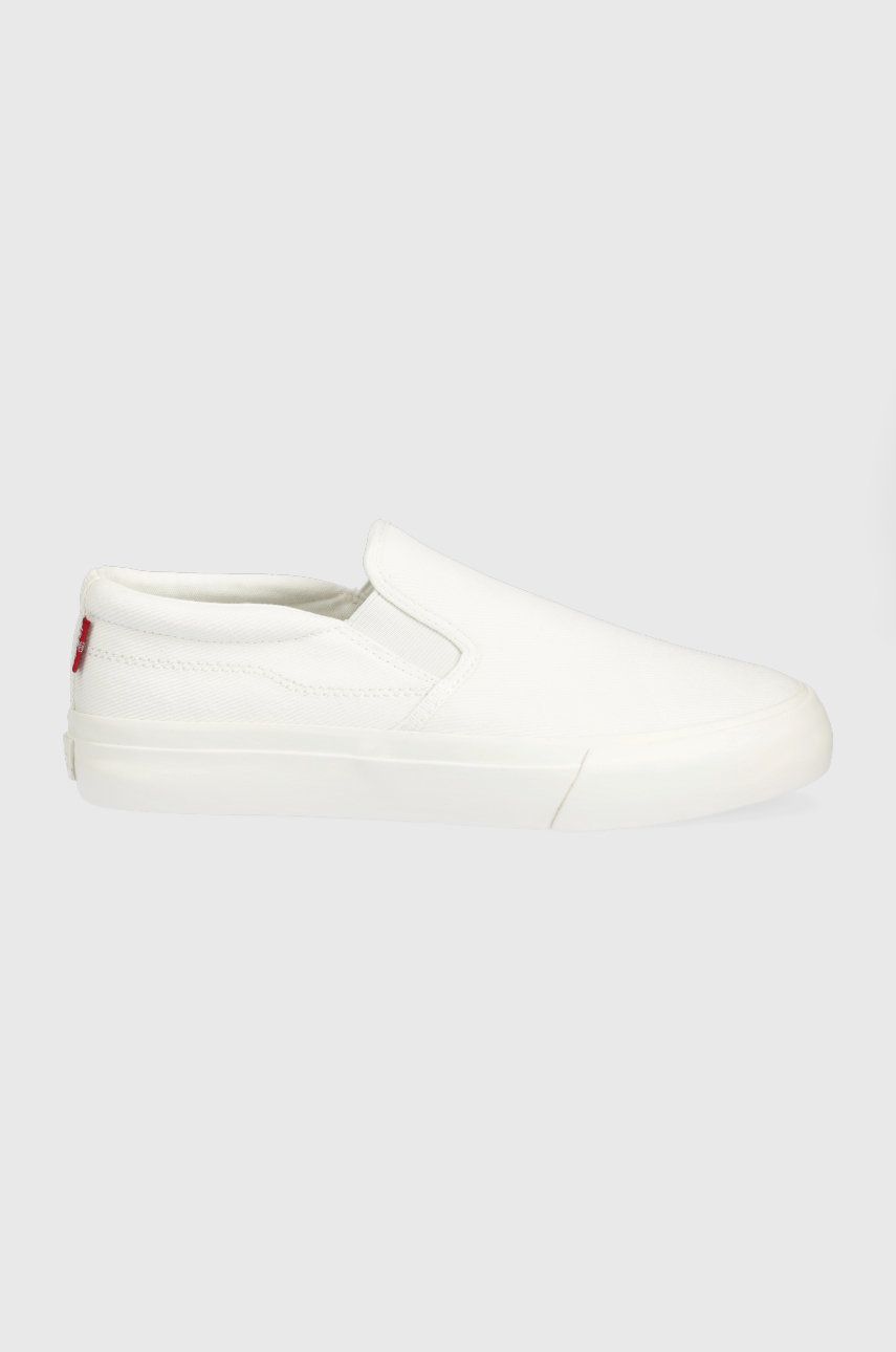 Levi's tenisówki Decon Slip On S damskie kolor biały