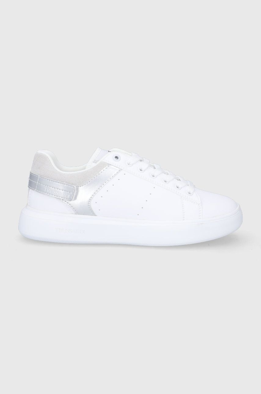 Trussardi pantofi culoarea alb 2023 ❤️ Pret Super answear imagine noua 2022