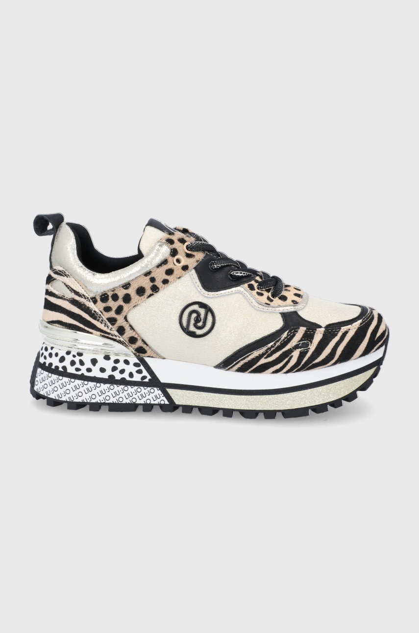 Liu Jo Buty Liu Jo Maxi Wonder 33 kolor beżowy na platformie