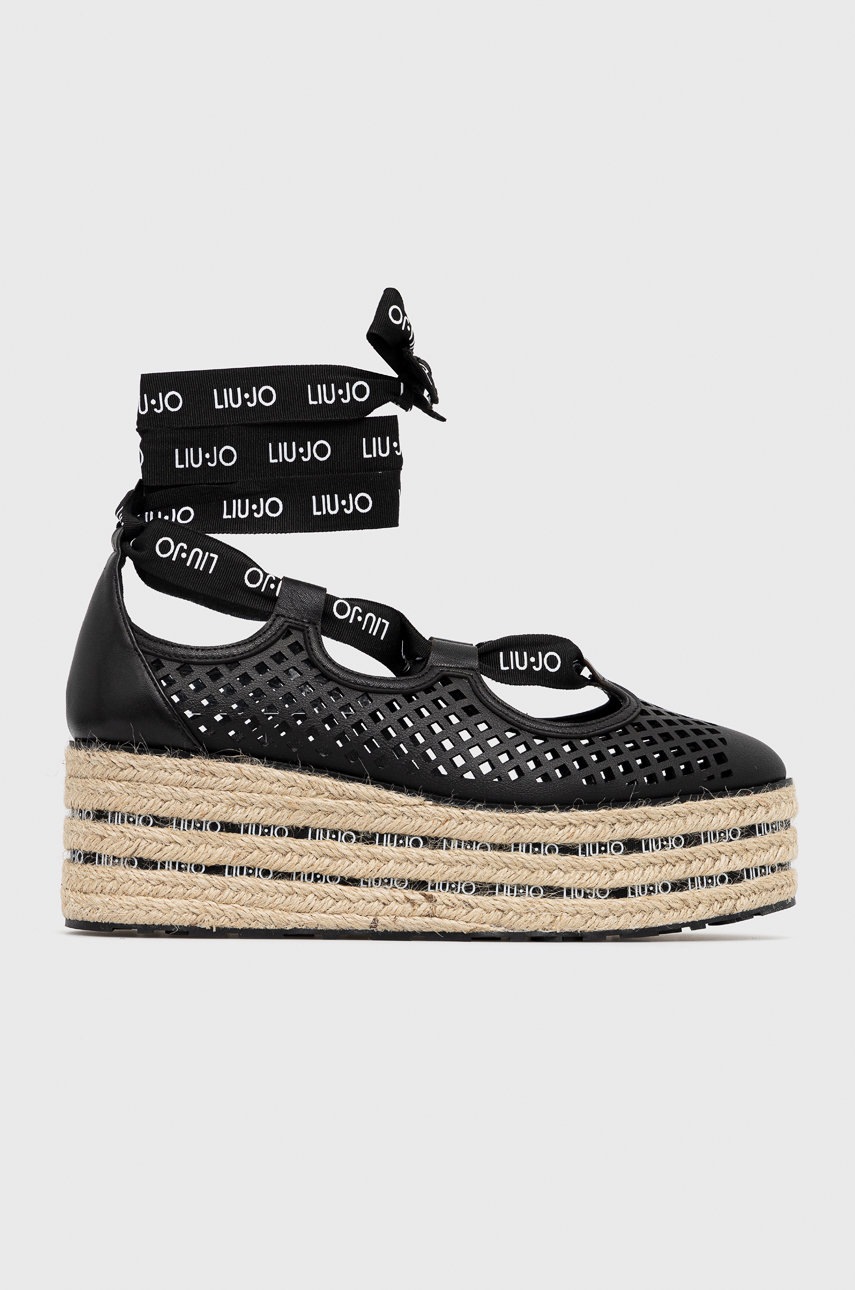 

Еспадрили Liu Jo Winona 09 в черно с платформа, Черен