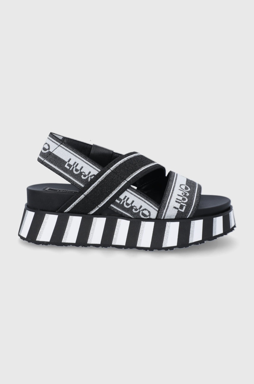 

Сандали Liu Jo Frida 10 дамски в черно с платформа SA2161TX02222222, Черен