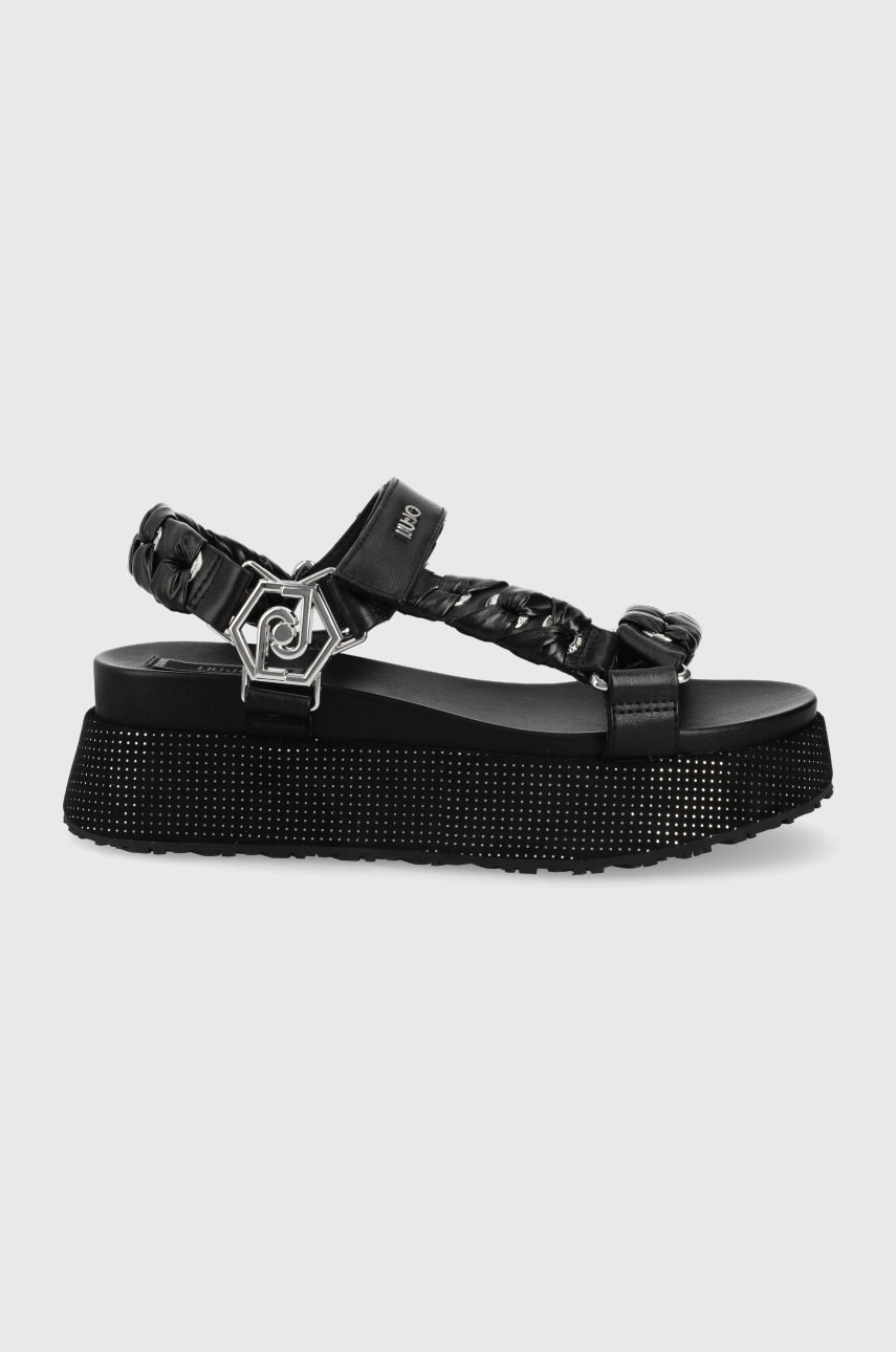 

Сандали Liu Jo Frida 12 дамски в черно с платформа, Черен