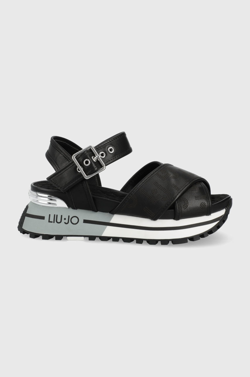 

Сандали Liu Jo дамски в черно с платформа, Черен