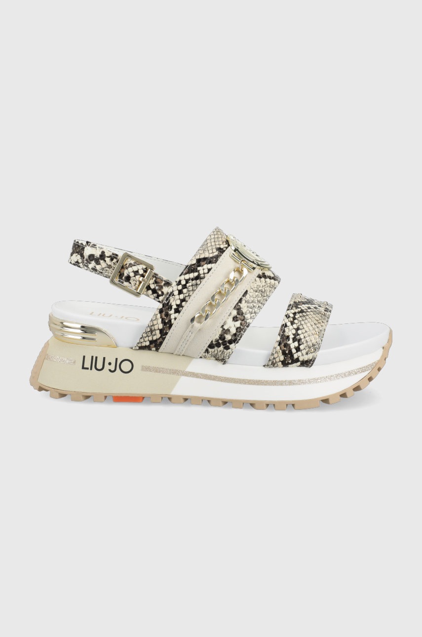 

Сандали Liu Jo дамско в бежово с платформа, Бежов
