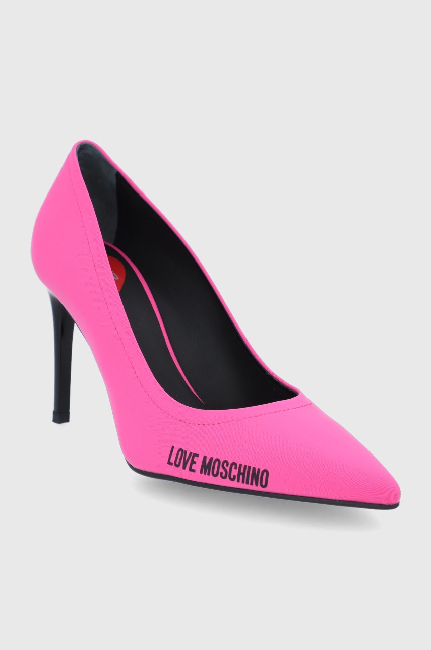 

Туфлі Love Moschino колір рожевий