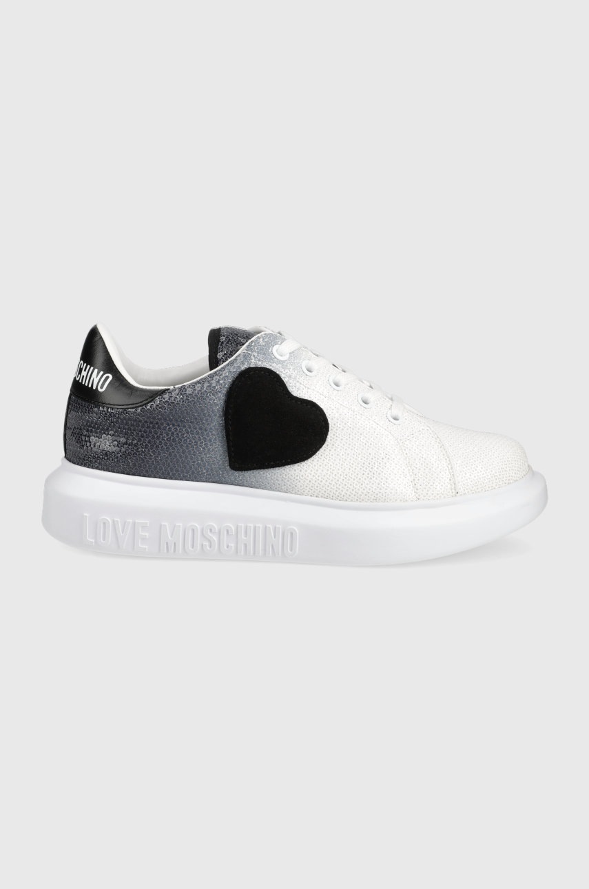 

Обувки Love Moschino в бяло, Бял