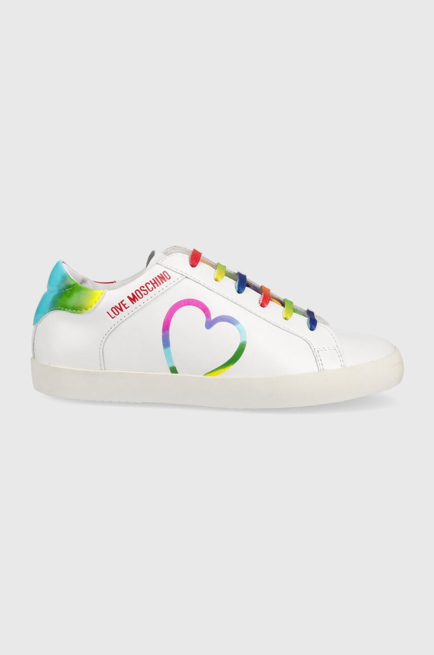 Love Moschino pantofi culoarea alb