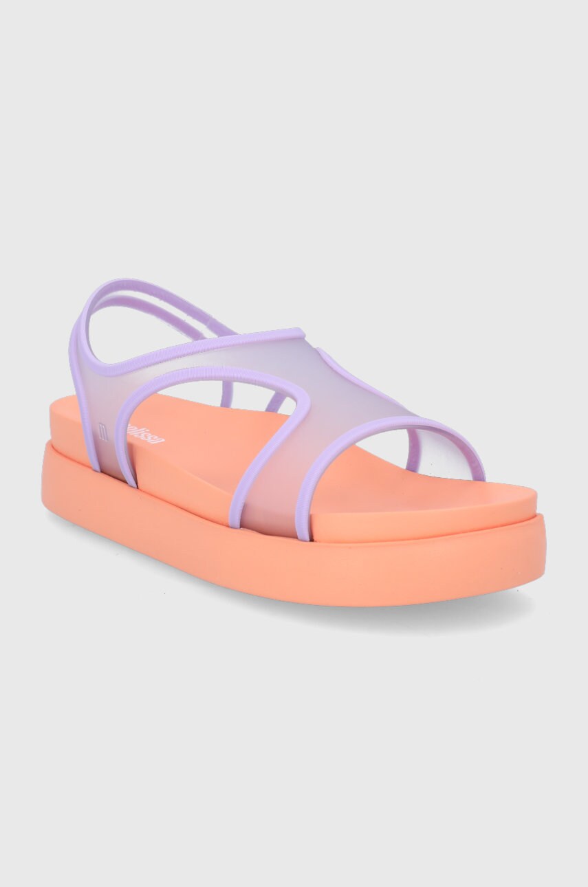 

Сандалі Melissa жіночі колір прозорий на платформі