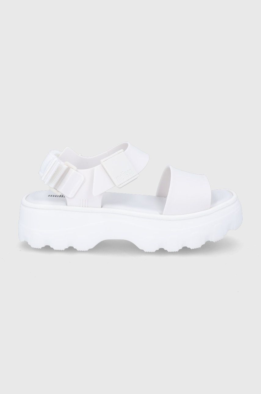Sandály Melissa dámské, bílá barva, na platformě - bílá -  Svršek: Umělá hmota Vnitřek: Um
