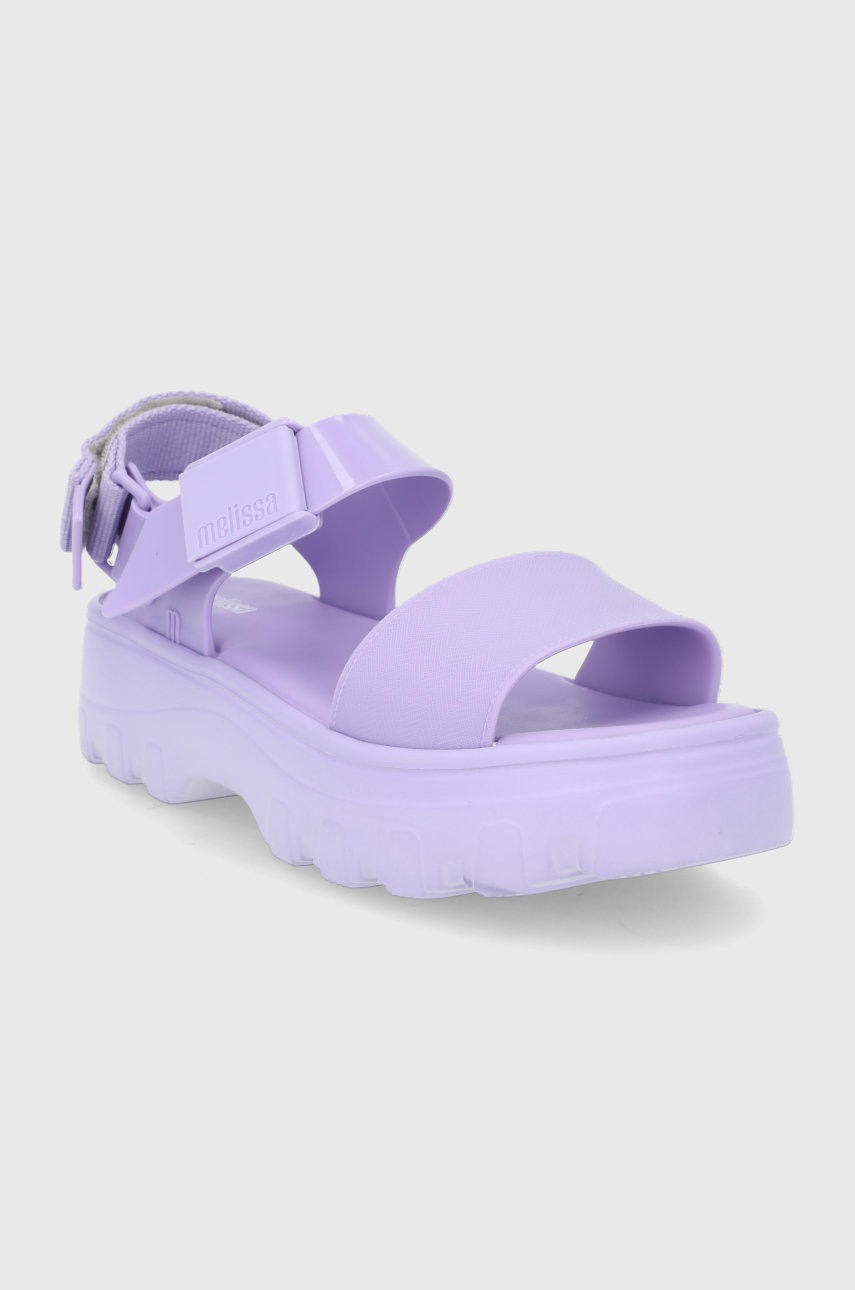 

Сандалі Melissa жіночі колір фіолетовий на платформі