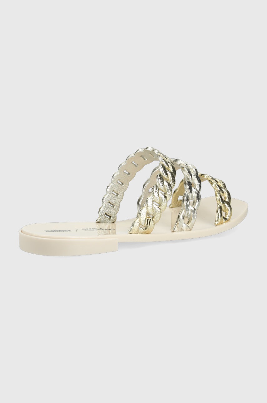 

Шлепанцы Melissa Feel женские цвет золотой