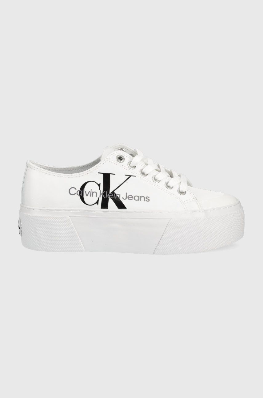 Calvin Klein Jeans tenisówki YW0YW00493.YAF damskie kolor biały